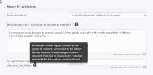 e-Residency motivation