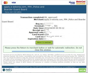 apply-e-estonia.comカード入力
